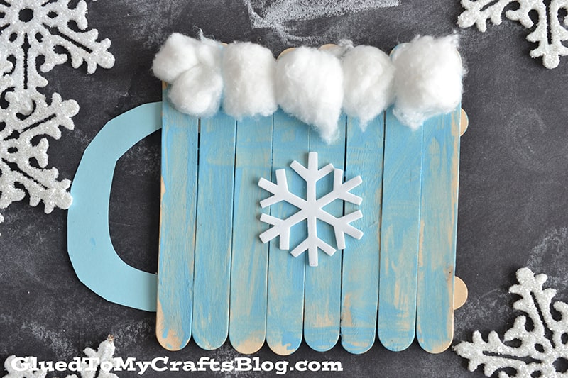 A fun, easy Winter craft with popsicle sticks A Cup Of Cocoa