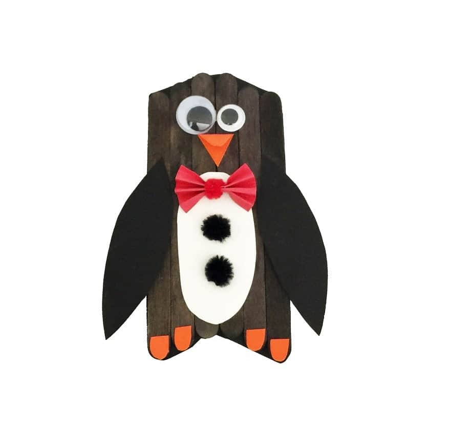 Cute penguins made from popsicle sticks Daddy Penguins