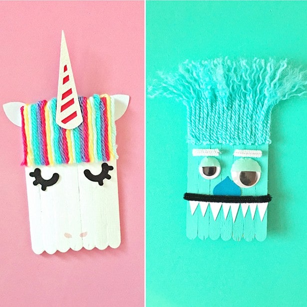 How to make unique creatures from popsicle sticks Dreamy Creatures