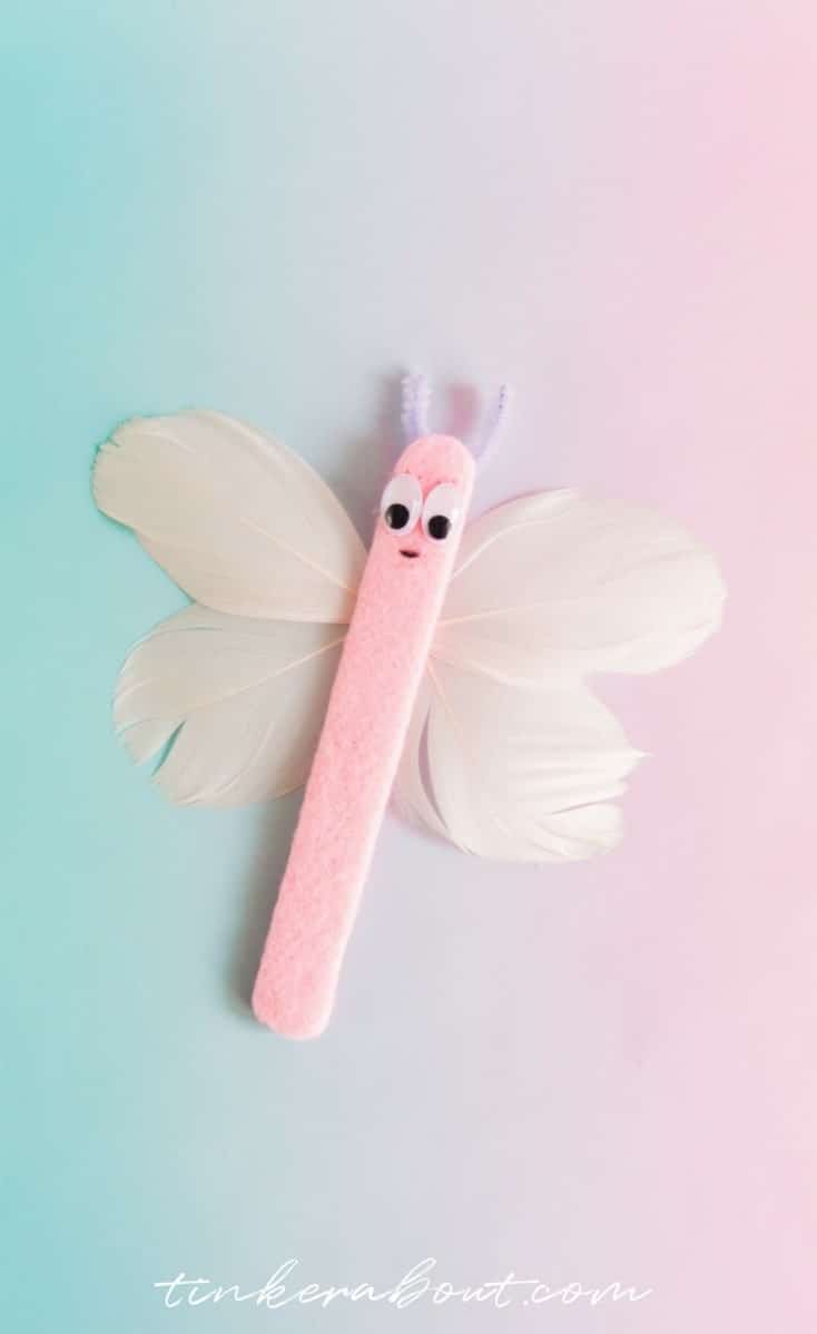 Another way to make a cool butterfly using popsicle sticks Fairy Tale Butterfly
