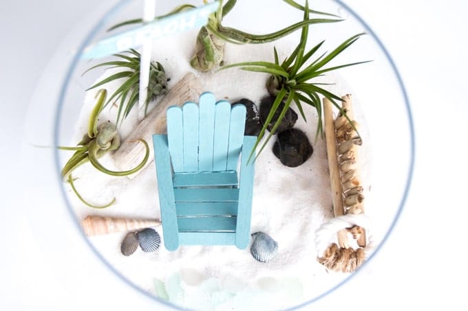 Make cute chairs from popsicle sticks - mini version Lazy Days Of Summer