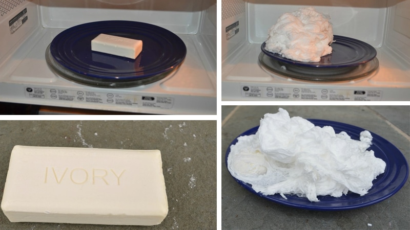 This is what happens to soap in the microwave exploding soap