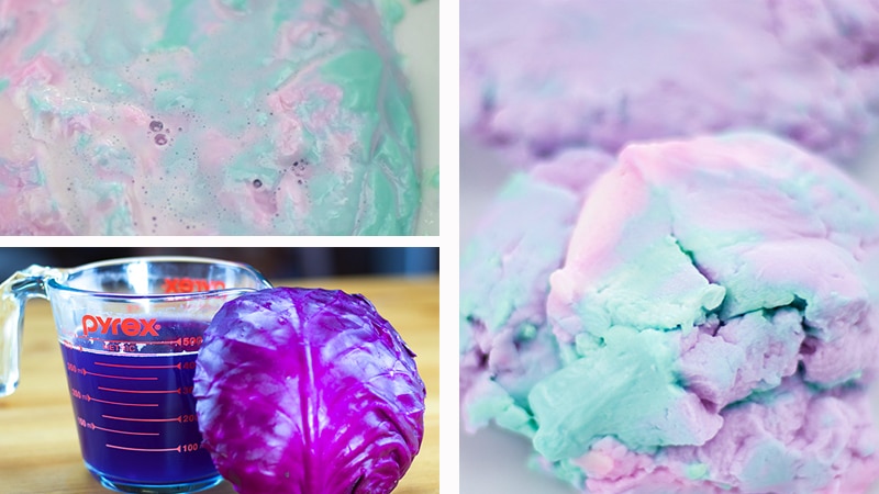 Beautiful colored oobleck with a weird ingredient magic oobleck