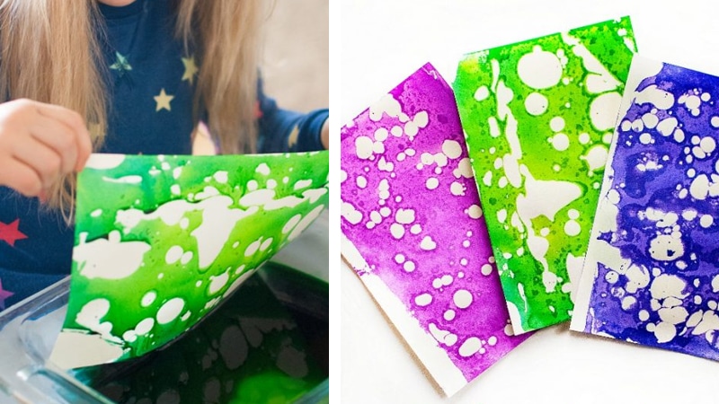 Awesome painting designs using oil, water and food coloring marble oil painting