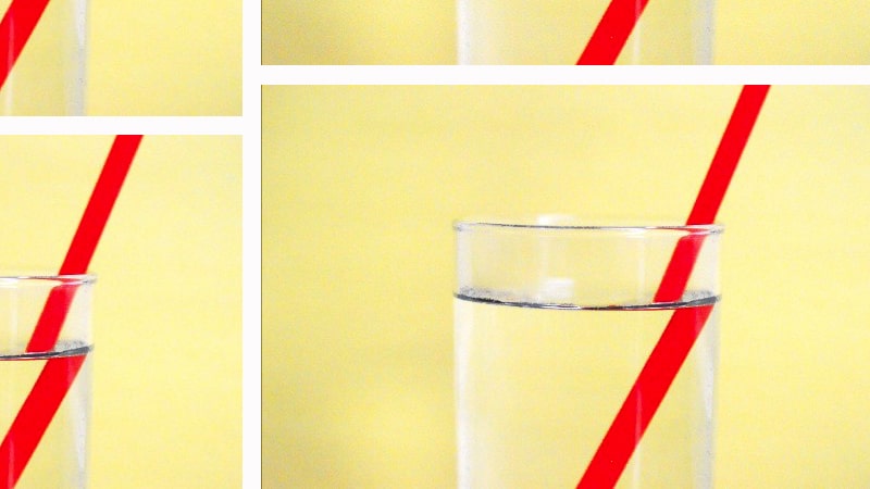 Pencil looks broken in water pencil optical illusion