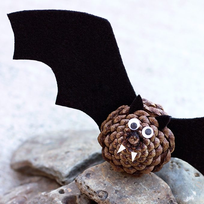 Creepy Cute Pine Cone Bats