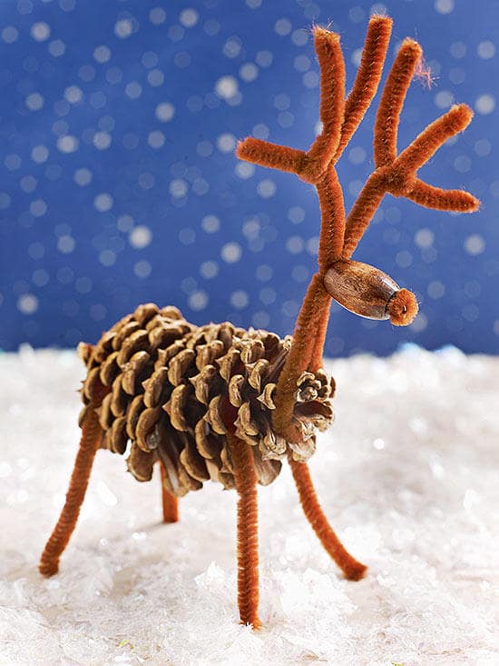 Pine Cone Reindeer