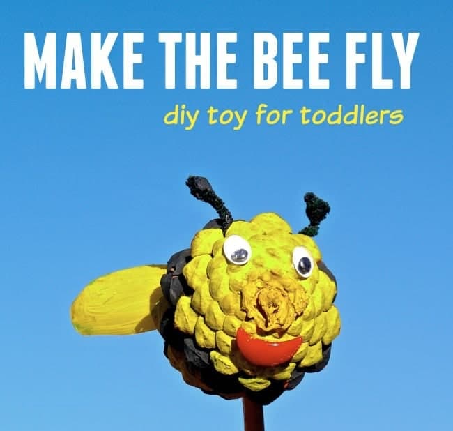 Busy Bee Pine Cone Toy