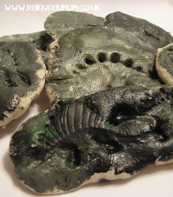 Homemade Salt Dough Fossils