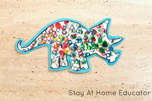 Stamped Scaly Dinosaurs