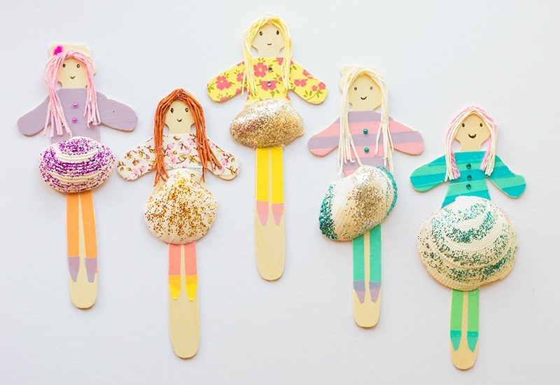 Stick People Shell Craft