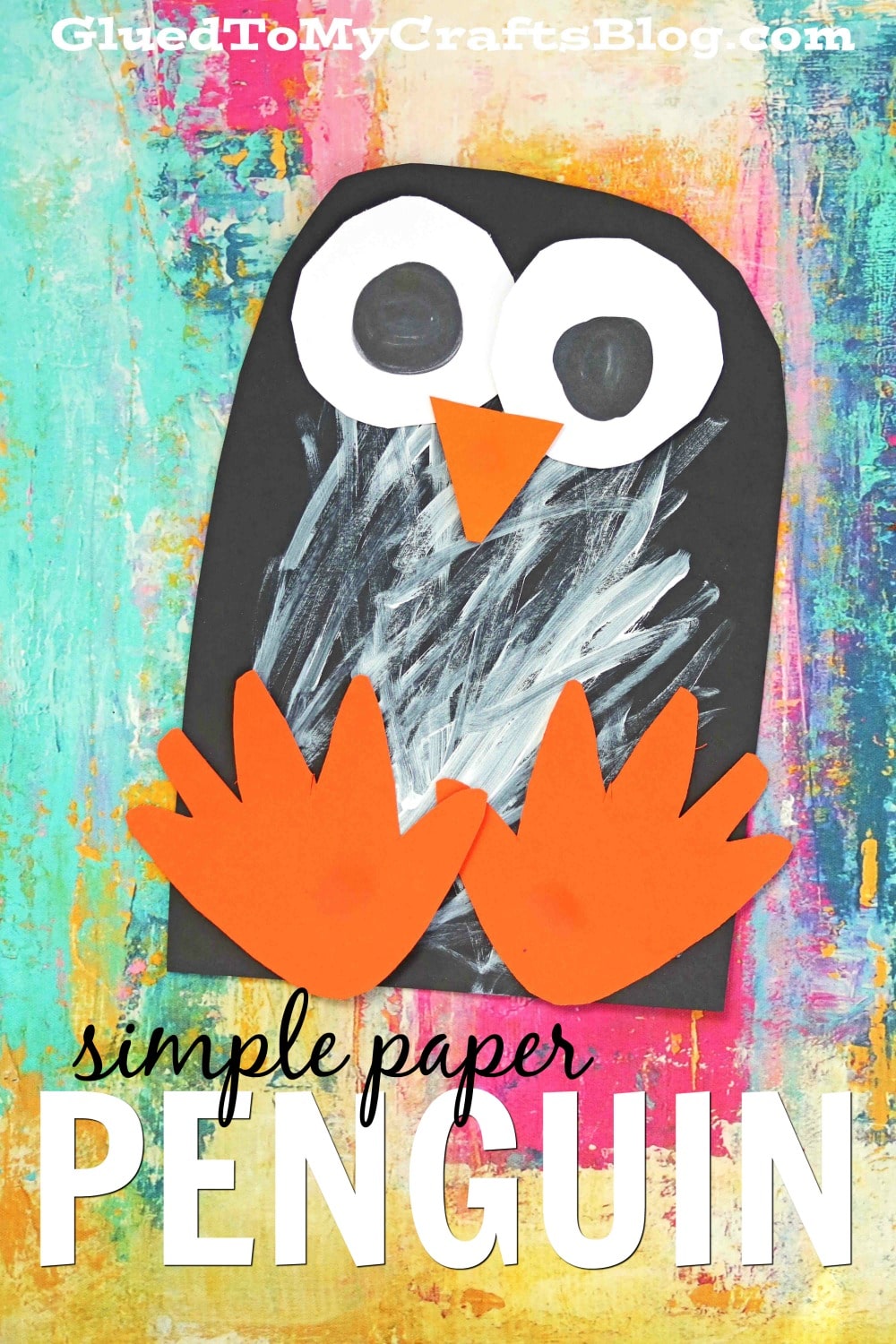 Scribble Scrabble Penguin Craft