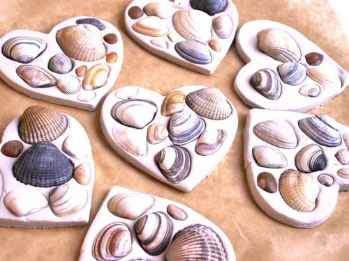 I Heart You Seashell Craft
