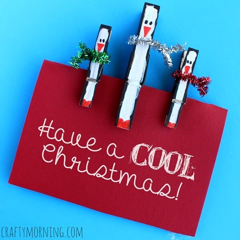 Fancy Clothespin Penguins