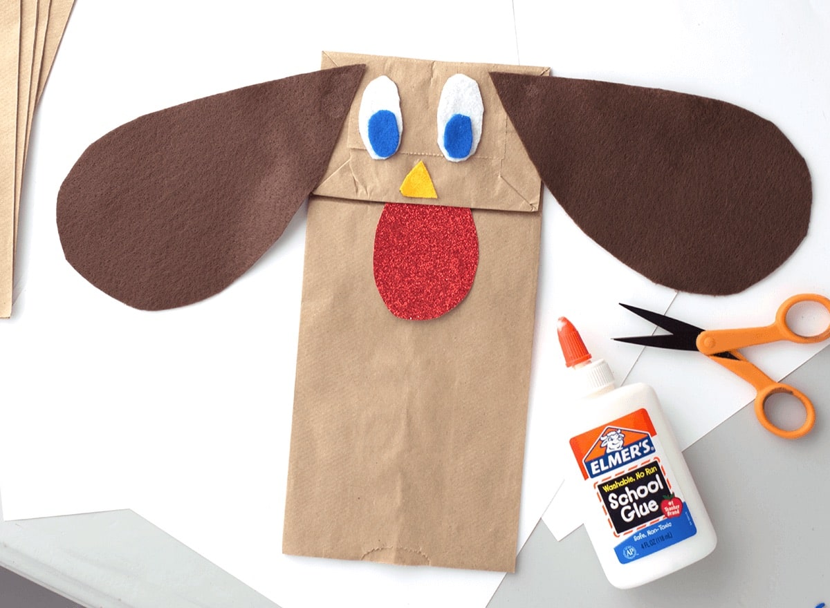 Brown Bag Dog Puppet