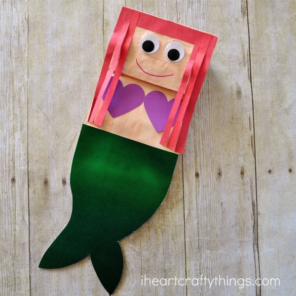 Hand Puppet Mermaid Craft