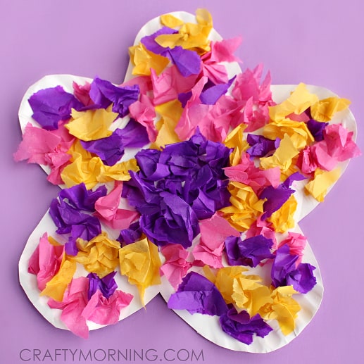 Easy Tissue Paper Flower