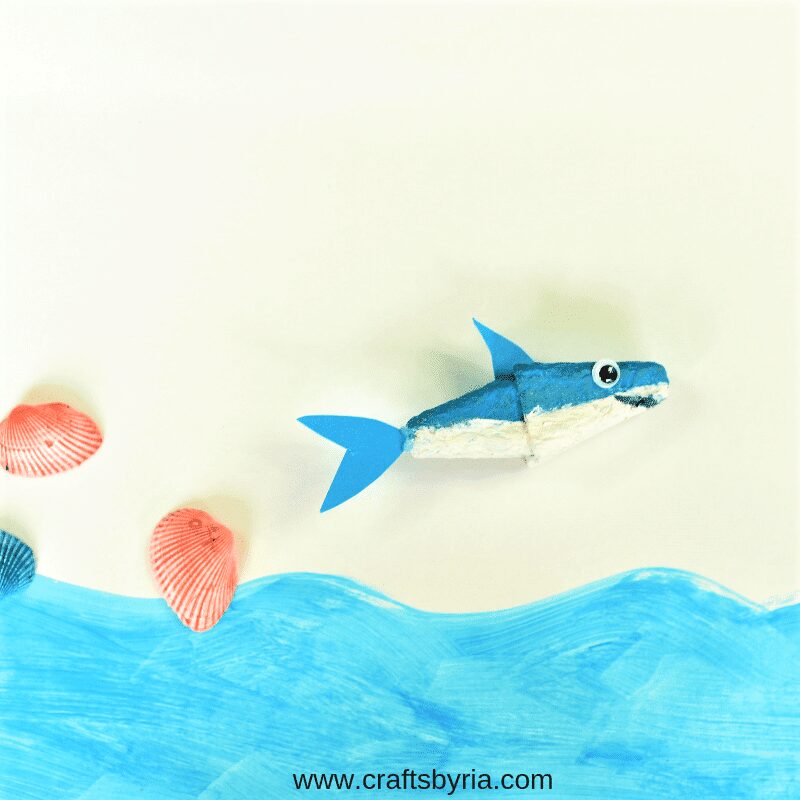 Deep Sea Shark Egg Carton Craft