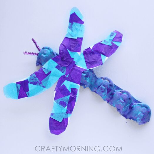 Dragonfly Egg Carton Craft