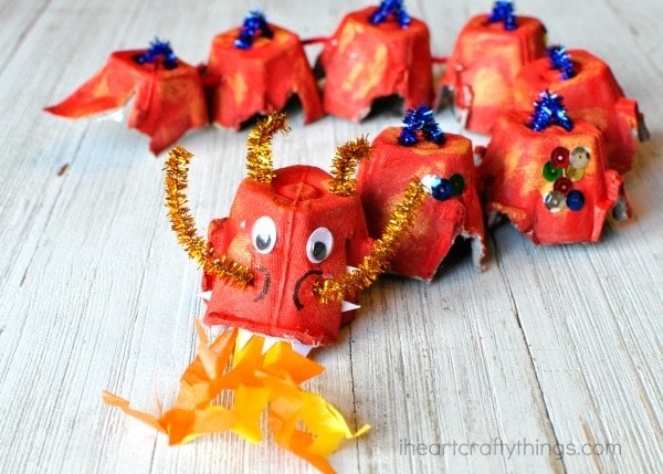 Dragon's Roar Egg Carton Craft