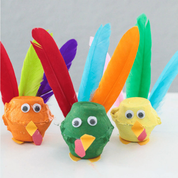 Gobble Gobble Egg Carton Craft