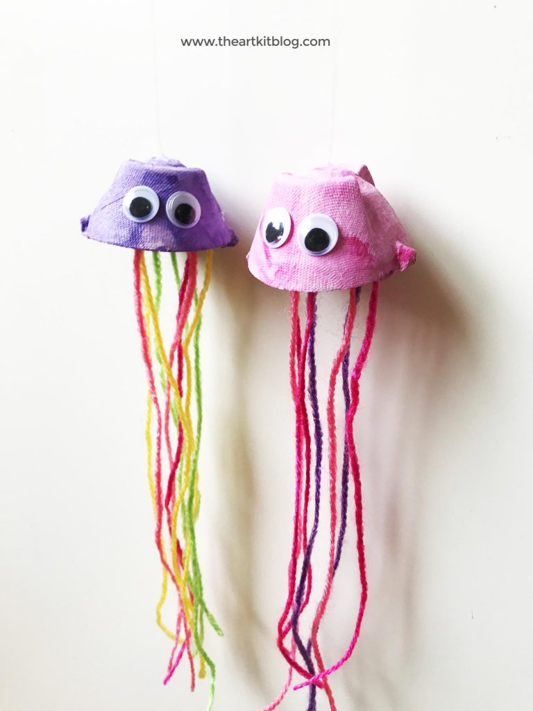 Jellyfish Egg Carton Craft