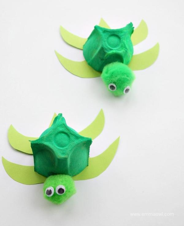Turtle Egg Carton Craft