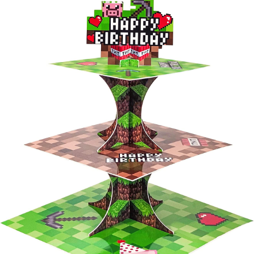 Minecraft Cupcake Stand