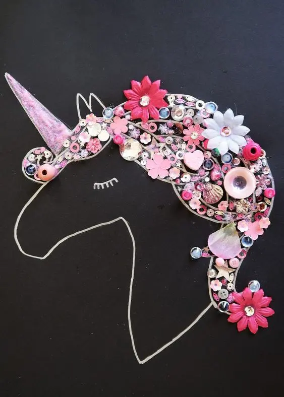 Bits And Pieces Unicorn Art