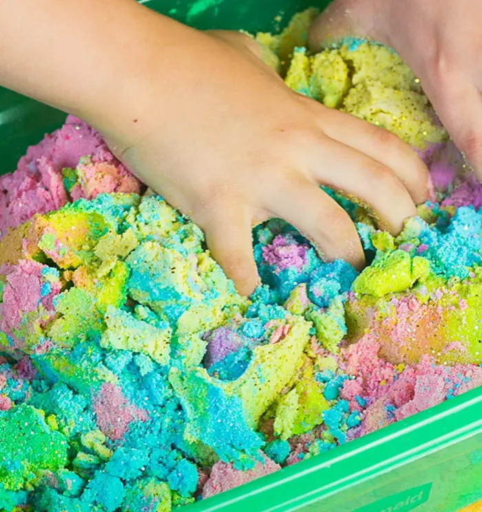 Sensory Exploration With Unicorn Sand