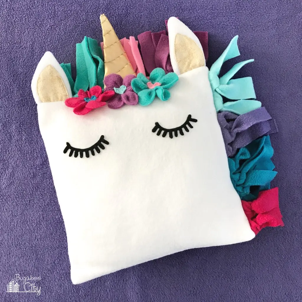 Soft And Square Unicorn Pillow