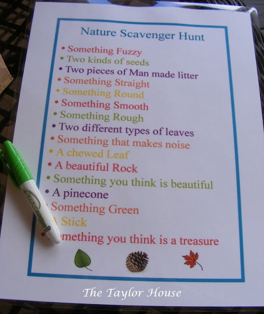 Campground Scavenger Hunt