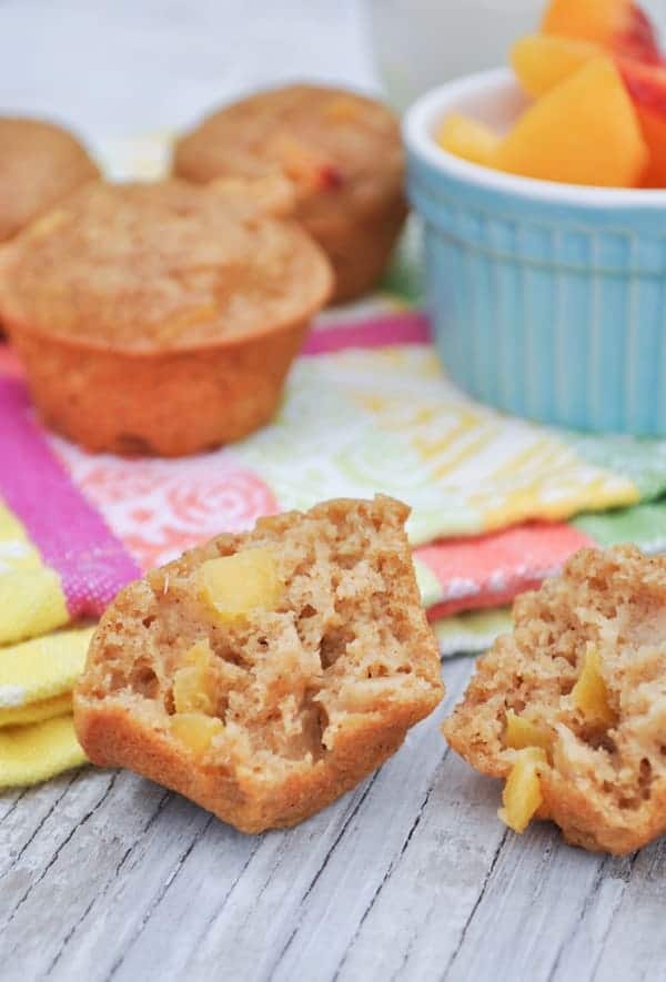 Honey Peach Muffins
