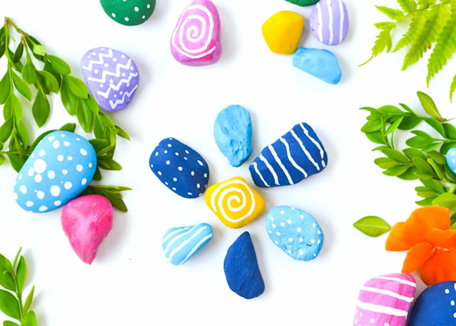 Colorful Spring Rock Art