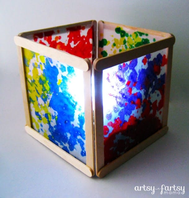 DIY Popsicle Stick Nightlight