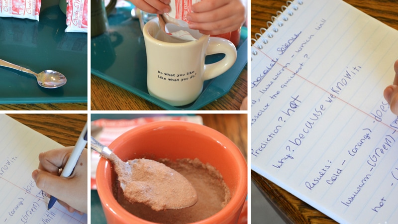 hot chocolate heat activity