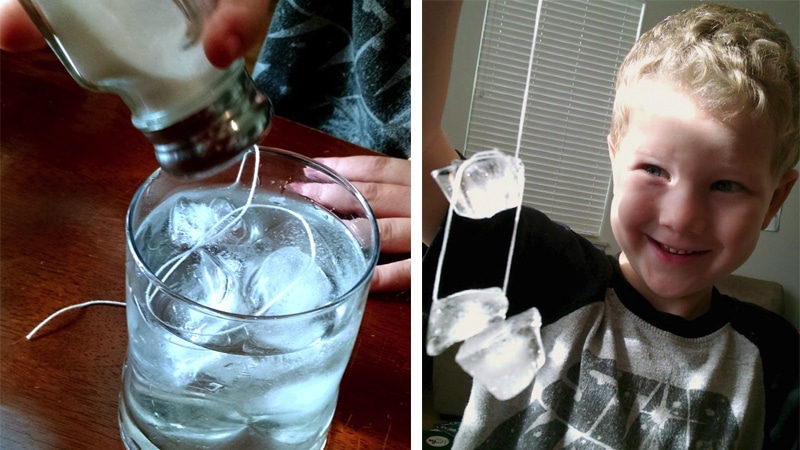 ice cube fishing