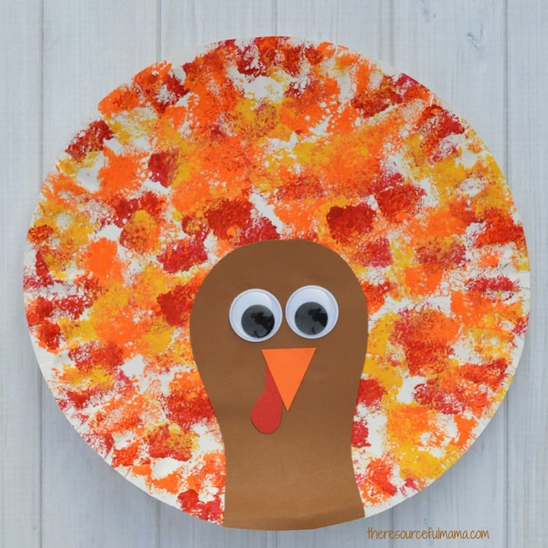 Free Printable Paper Plate Turkey Template