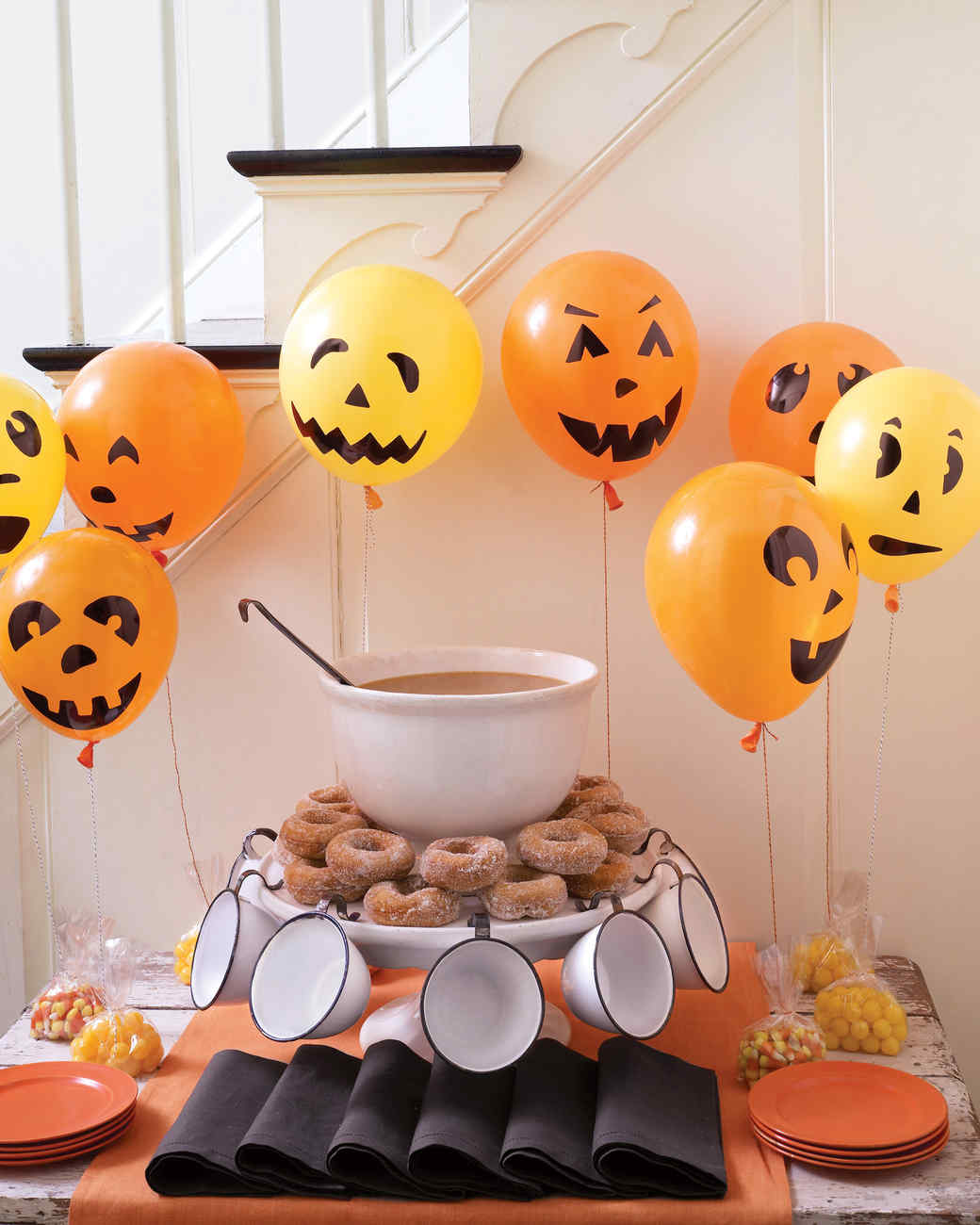 Floating Jack-o-Lanterns