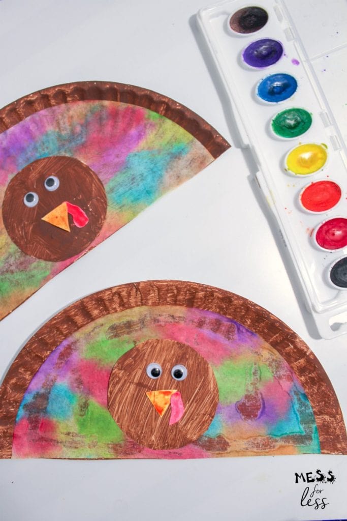 Misty Watercolor Turkeys