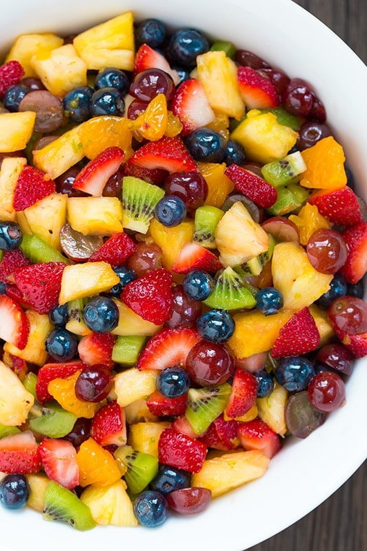Bright And Colorful Fruit Salad