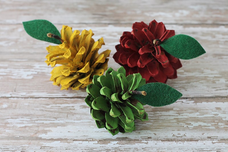 Easy Rustic Pine Cone Apple