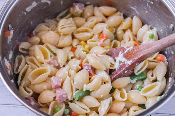 Ham And Veggie Pasta