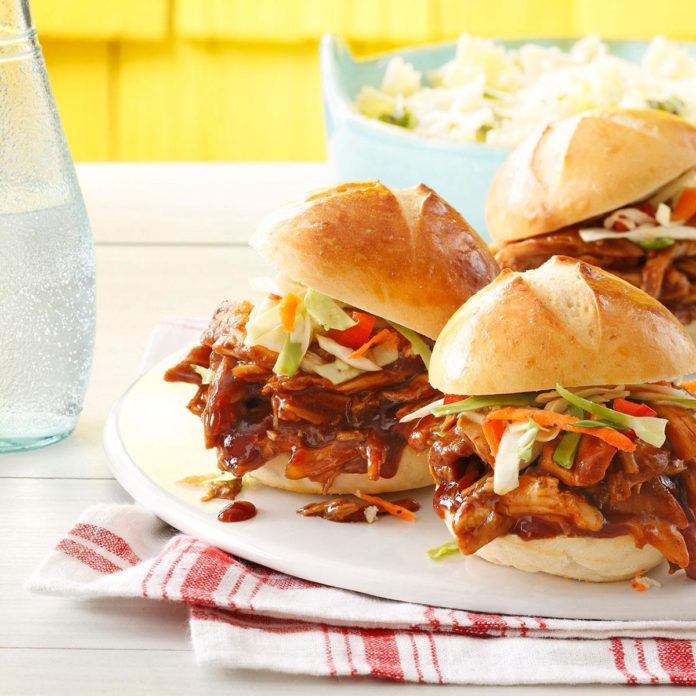 Mini Barbecue Chicken Sandwiches