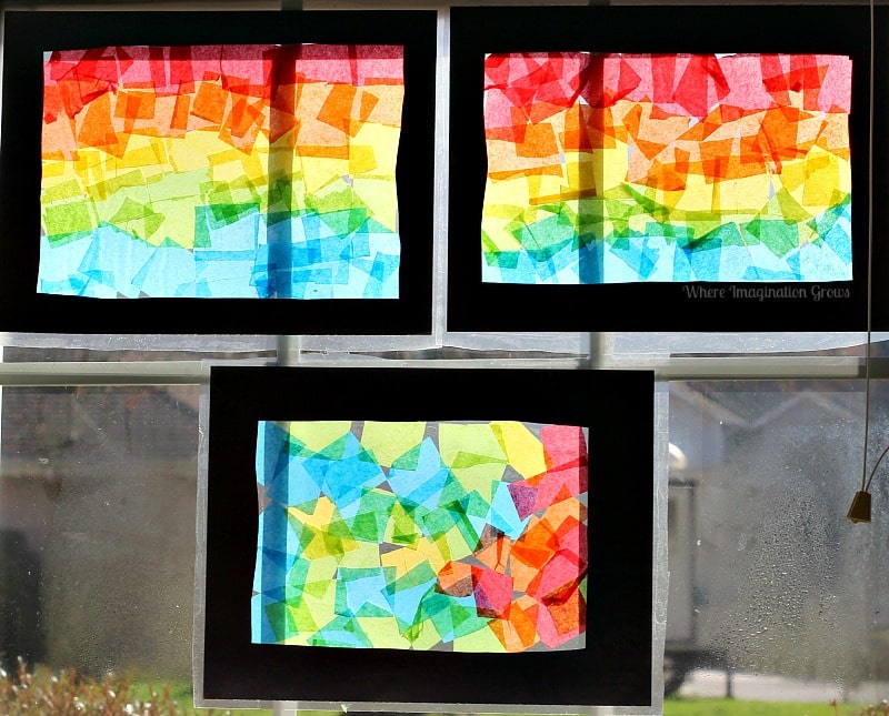 Tissue Paper Stained Glass