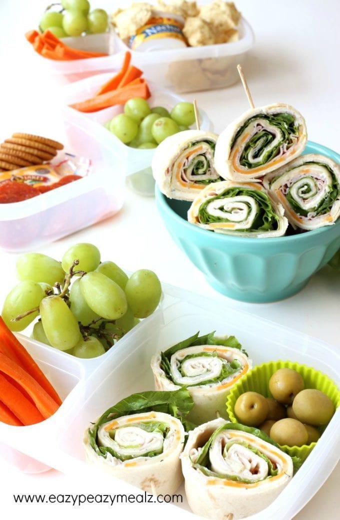 Turkey Pinwheel Wraps