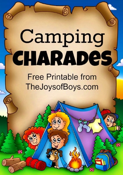 Printable Camping Charades