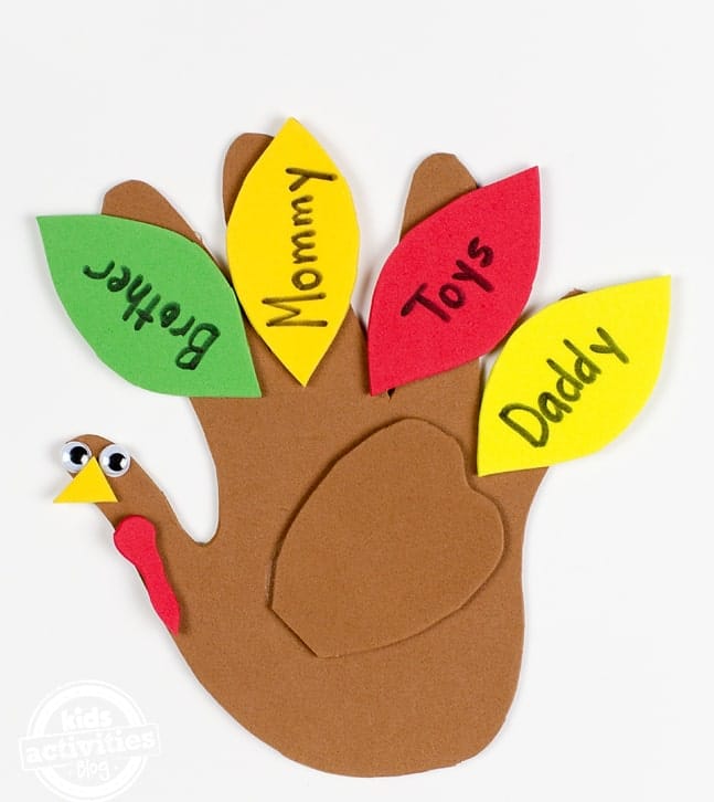 What I’m Thankful For Turkey Craft