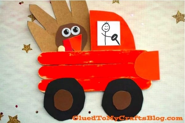 Hand Turkey Craft On The Go