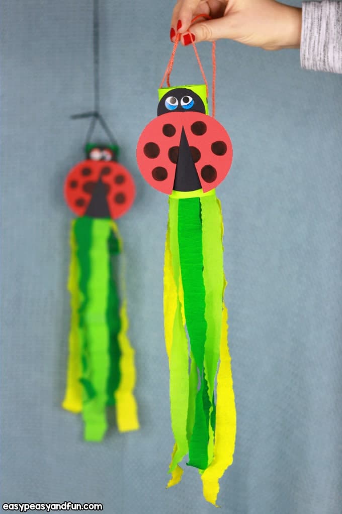 Ladybug Windsock Craft